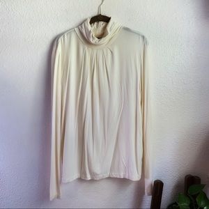 Talbots rayon spandex turtleneck long sleeve top